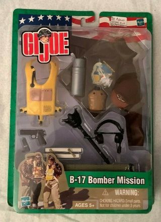 2003 Hasbro Gi Joe Accessories B - 17 Bomber Mission Pack For 12 " Figures