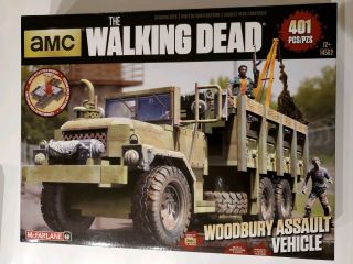 Amc Walking Dead Mcfarlane Building Construction Set Woodbury Assault Vehicle