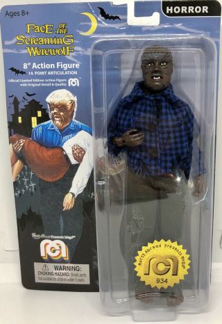 Mego Horror The Face Of The Screaming Werewolf 8 " Action Figure Marty Abrams 934
