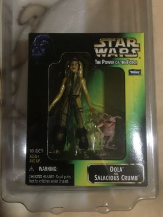 Kenner Star Wars Potf Oola And Salacious Crumb Mail Away With Outer Sleeve