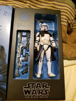 Star Wars The Black Series Hascon Exclusive Clone Captain Rex Opened 6 " Sdcc