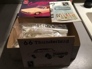 1987 Amt/ertl Issued 1966 Thunderbird Customizing Series Open Model Kit