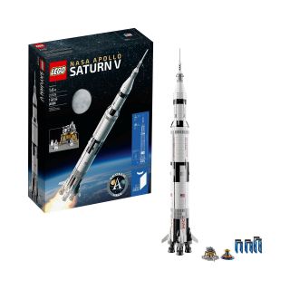 Lego Ideas Nasa Apollo Saturn V 21309 Outer Space Model Rocket For Kids And A.