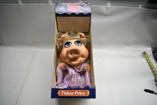 Vintage Fisher Price Miss Piggy 17 " Hand Puppet Muppets Jim Henson Mexico 1977