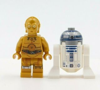 2 Lego Star Wars Minifigures R2 - D2 & C - 3po