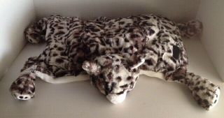 Little Miracles Snow Leopard Cat Snuggle Me Pillow Pet Plush Costco No Blanket