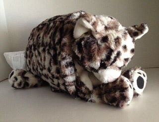 Little Miracles SNOW LEOPARD Cat Snuggle Me PILLOW Pet Plush Costco No Blanket 2