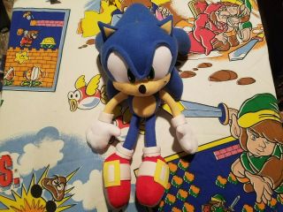 Rare Ge Great Eastern Sonic The Hedgehog Modern Sonic Plush Toy Doll Sega Figure