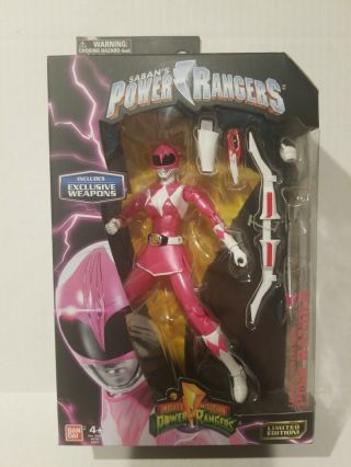 Legacy Metallic Pink Power Ranger Action Figure W/ Exclusive Weapons