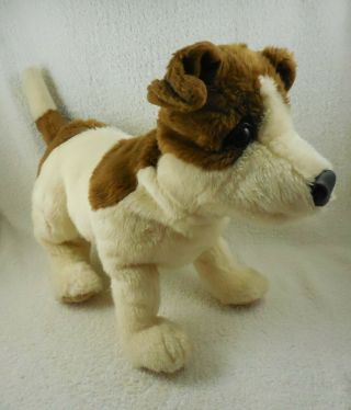Folkmanis Hand Puppet Jack Russell Terrier Puppy Dog,  13 " Plush Stuffed Puppy