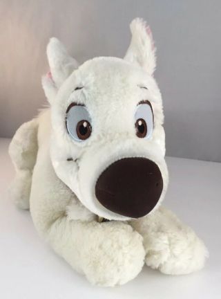 Disney Store Bolt Puppy Dog Lying Laying Superhero Plush Stuffed Animal