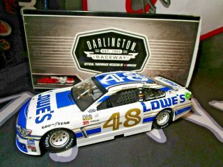 2017 Jimmie Johnson 1/24 Autographed Signed 48 Darlington Throwback Car.