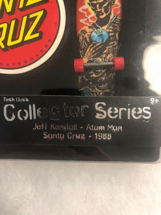 Tech Deck Collector Series Jeff Kendall Santa Cruz 1988 Finger Skateboard 2