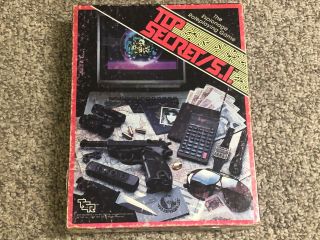 Top Secret/s.  I.  Rpg Box Set Tsr 1987 - Near Complete,  - Taped Box