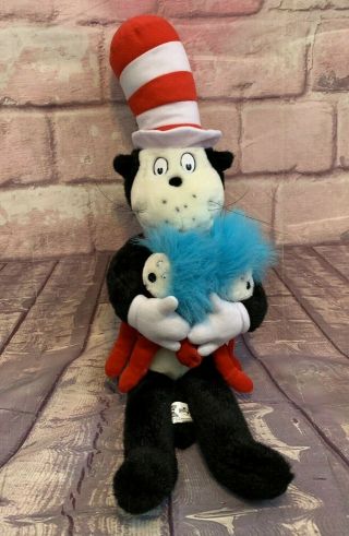 Universal Studios Dr.  Seuss Cat In The Hat 26 " Plush Thing 1 And Thing 2