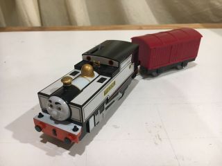 Tomy Motorized Fearless Freddie With Red Boxcar For Thomas & Friends Trackmaster