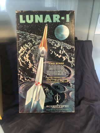 Vintage 1960s Scientific Products Lunar 1 Two Stage Rocket Kit 3