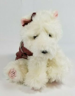 Gund White Terrier Dog Plush Victorias Secret Lola Puppy Stuffed Animal 2001