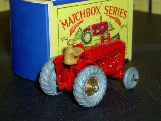 Matchbox Moko Lesney Massey Harris Tractor fenders 4 a1 SC4 VNM crafted box 2