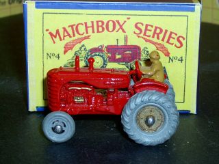 Matchbox Moko Lesney Massey Harris Tractor fenders 4 a1 SC4 VNM crafted box 3