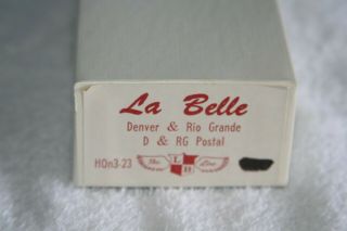 La Belle D&rg Postal Car Built - Up In Hon3 Scale