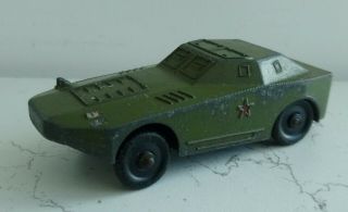 Vintage Ussr Soviet Metal Toy,  Military Vehicles Tanks,  Ww2 Armored Carrier Car