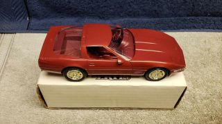 Vintage Ertl 1991 Corvette Zr - 1 Dealer Promo In Medium Brilliant Red Metallic