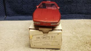 Vintage Ertl 1991 Corvette ZR - 1 Dealer Promo in Medium Brilliant Red Metallic 2