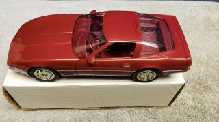 Vintage Ertl 1991 Corvette ZR - 1 Dealer Promo in Medium Brilliant Red Metallic 3