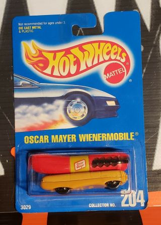 1992 Hot Wheels Oscar Mayer Wienermobile 204 1:64 " Bad Card "