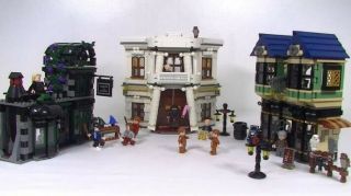 Harry Potter Lego 10217 Diagon Alley Complete Set W Minifigs