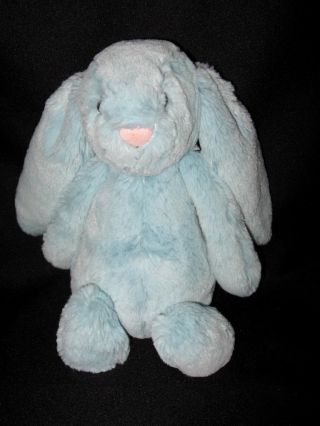 Jellycat Aqua Blue Plush Bunny Rabbit Stuffed Animal 12 " Soft Toy