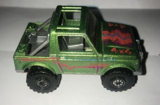 1988 Hot Wheels 4x4 Suzuki Samurai Metallic Green