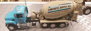 First Gear 1/34 Concrete Supply Mack Granite W Bridgemaster Mixer Truck 488