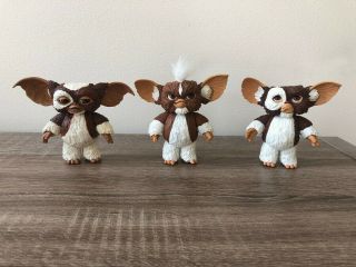 Neca 3 Piece Set Of 3.  5 Inch Mogwai Action Figures From Gremlins.  Out Of The Box