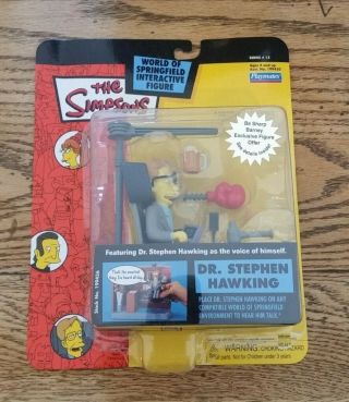 The Simpsons Intelli - Tronic Voice Activation Dr.  Stephen Hawking (opened)