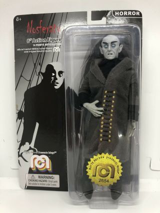 Mego Horror Nosferatu 8 " Action Figure Black Coat Marty Abrams Glow In The Dark