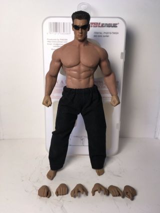 Tbleague Phicen 1/12 Male Seamless Body Action Figure With Sunglasses And Pants
