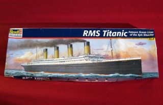 Rms Titanic Revell Ocean Liner Model Ship 1/570 Kit Opened Parts In Bag