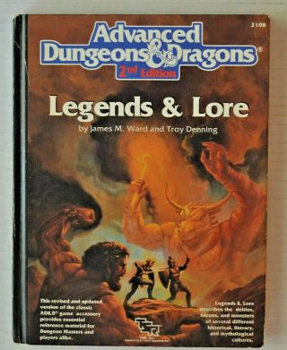 Ad&d 2nd Edition Legends & Lore Dungeons & Dragons 2108
