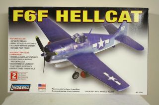 Lindberg F6f Hellcat Airplane Model 1/48 Age 10,  70501