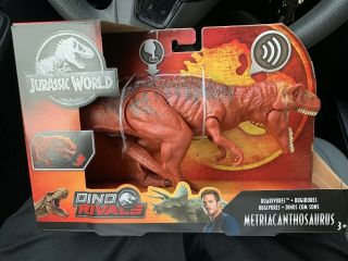 Mattel Jurassic Park World Dino Rivals Metriacanthosaurus Roarivore Figure Rare