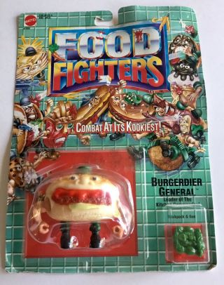 Food Fighters Burgerdier General Mattel 1988
