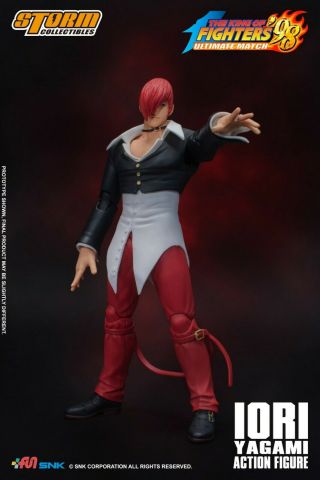 Storm toys 1/12th KOF The King of Fighters Iori Yagami W/4 Head Figure SKKF - 004 3