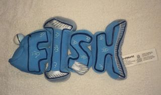 Word World Plush Magnetic Stuffed Toy Fish Blue F I S H Pull Apart Build Words