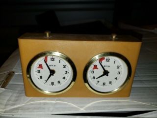 Vintage Chess Clock Timer Mechanical Analog Wind - Up Chess Clock Timer