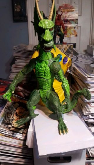 Fin Fang Foom Baf Complete Marvel Legends Authentic Hulk The Avengers Iron Man