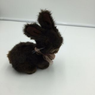 Mary Meyer Dark Brown Bunny Rabbit Plush Soft Toy 6 