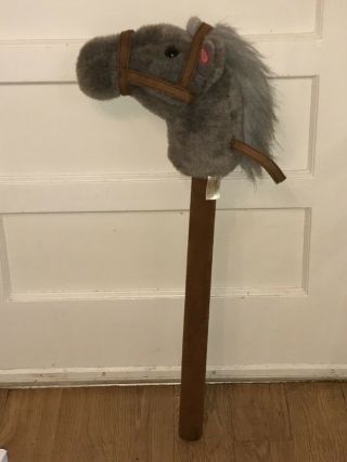 Dandee 31 " Animatronic Plush Stick Hobby Horse Plays Music Whinnies Tosses Head