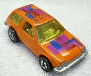 Vintage 1977 Hot Wheels - 1/64 Orange Diecast - Amc Packin’ Pacer - Hong Kong